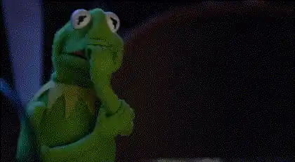 Kermit la grenouille, l'air songeur