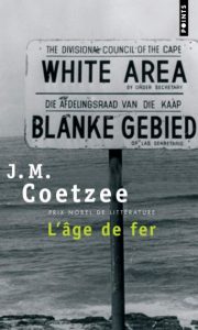Première de couverture de L'Âge de fer - J. M. Coetzee