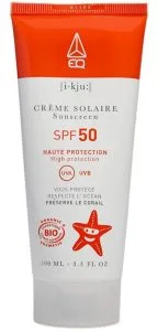 Tube de crème solaire bio SPF 50