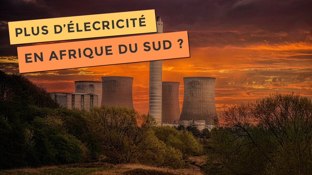 Photo d'une centrale électrique, plus d'électricité en Afrique du Sud